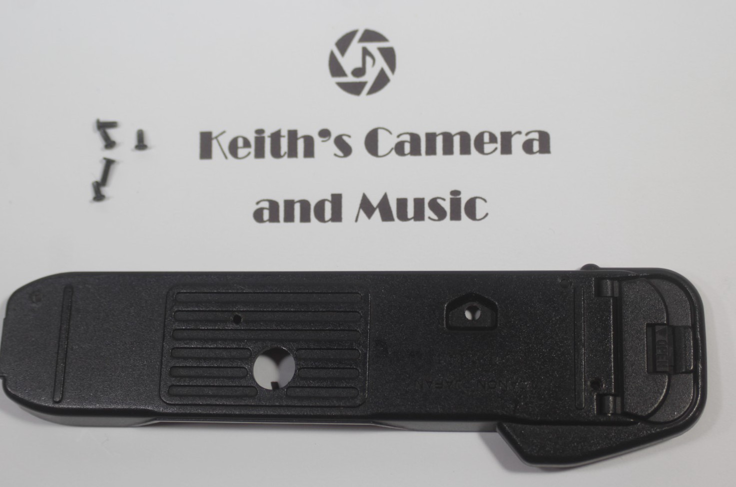 Canon T50 T-50 Bottom Cover Plate Good Battery Door Film Camera + Instructions