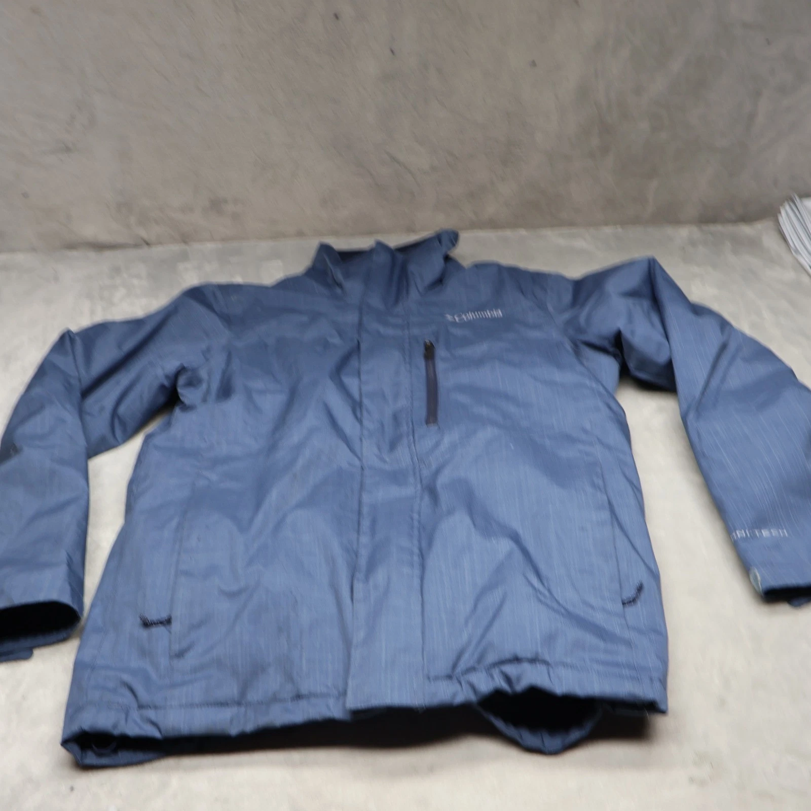 Columbia Jacket Mens Medium Blue Alpine Action II Omni-Heat Waterproof Insulated
