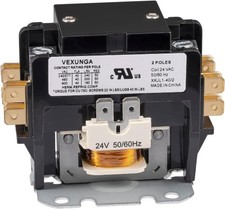 2 Pole 40 Amp 24 VAC Coil AC Contactor 2Pack ...