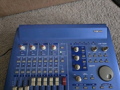 Tascam US-428 Digital Audio MIDI Controller 4-Channel USB Mixer Interface - Blue