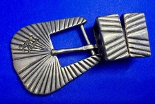 Tony Lama Replacement Western Ranger Belt Buckle and 2 Keepers for 3/4" Belt