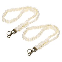 FüR Scrunchie Lehrer Lanyards, 2Er Pack ID Halter, Weiß