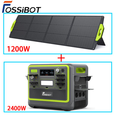 FOSSiBOT F2400 Tragbare Powerstation 2048Wh 2400W LFP Solargenerator +200W Panel
