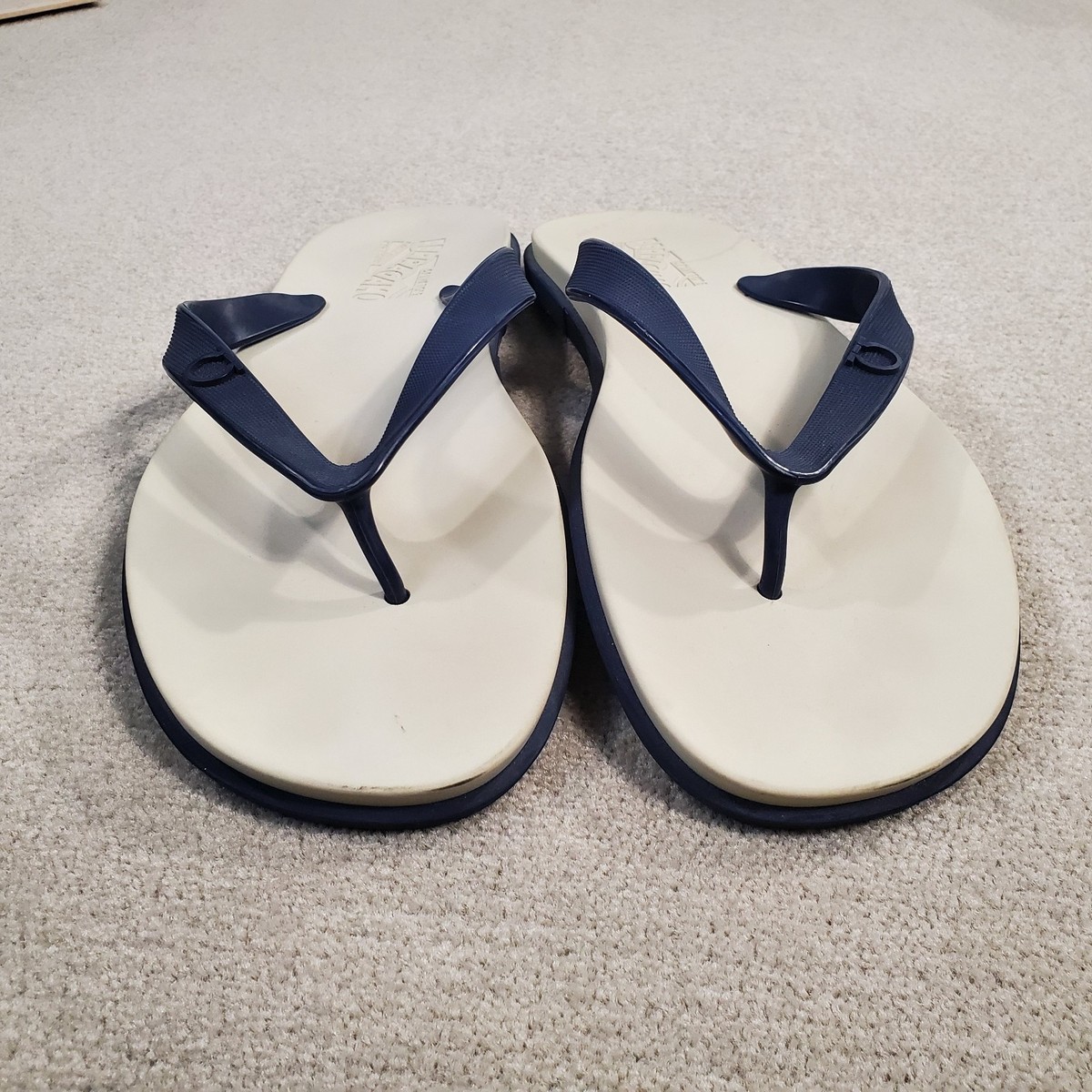 Men’s navy Ferragamo flip flops Ferragamo Men main image 4