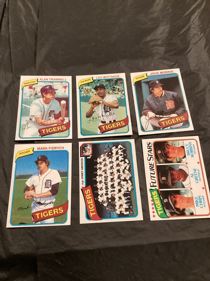 1984 Topps Detroit Tigers Team Leaders #666 Lou Whitaker Jack Morris