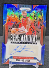 💥MAGLIA #5/49 BLU PRIZM AUTOGRAFO💥Deandre Ayton AUTO 2024-25 PRIZM LAKERS SP