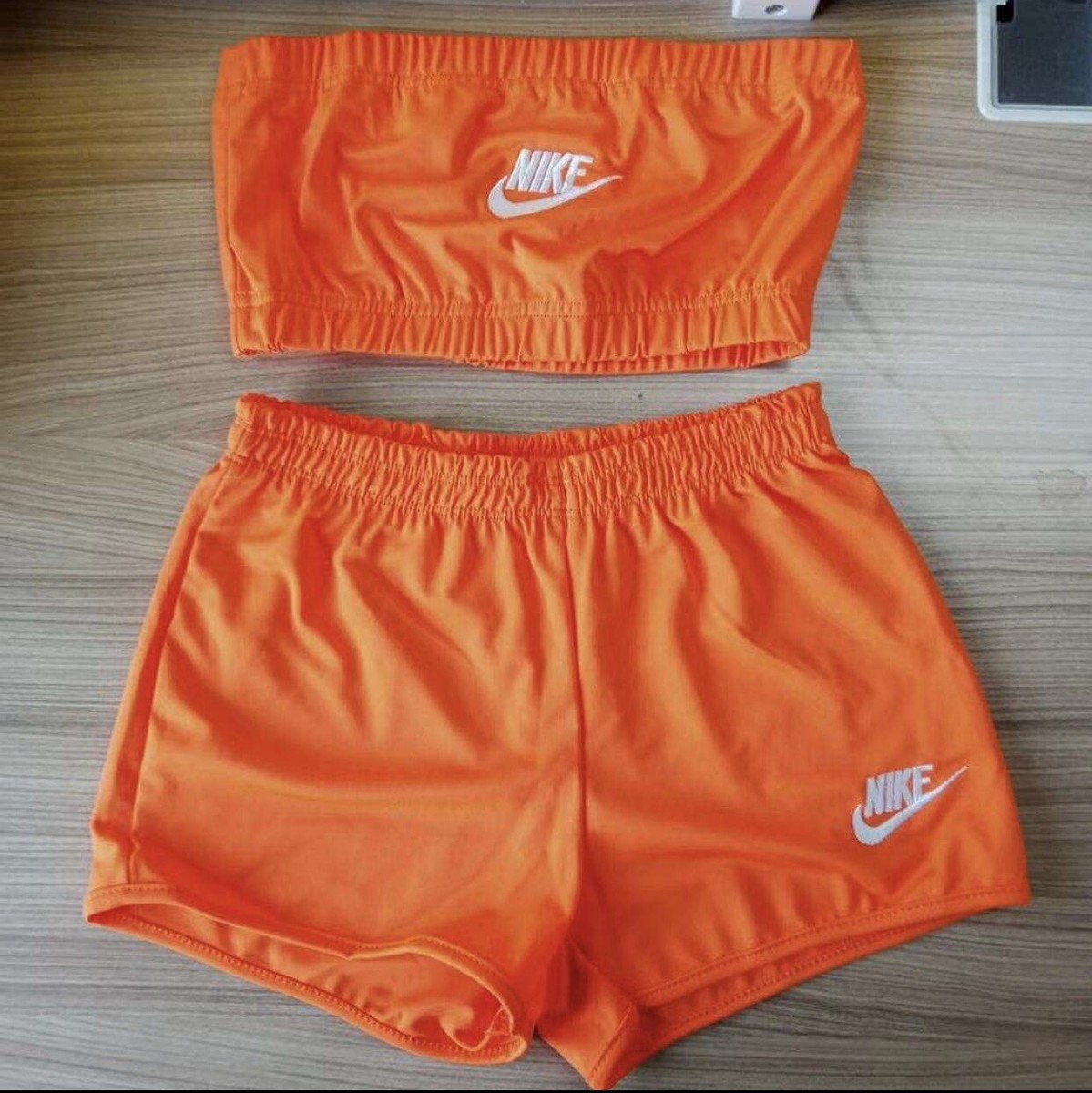 nike women's two piece short set