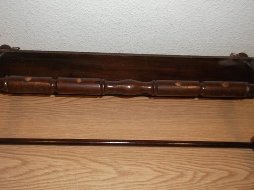 20s 30s Wall Shelf Wood Turned 20s 30s Vintage Antique Art Nouveau Style - Picture 6 of 9