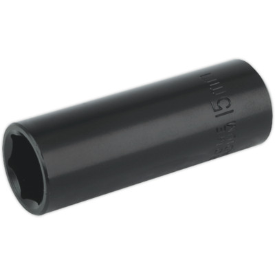 Sealey 3/8'' Drive Deep Hexagon Impact Socket Metric 15mm