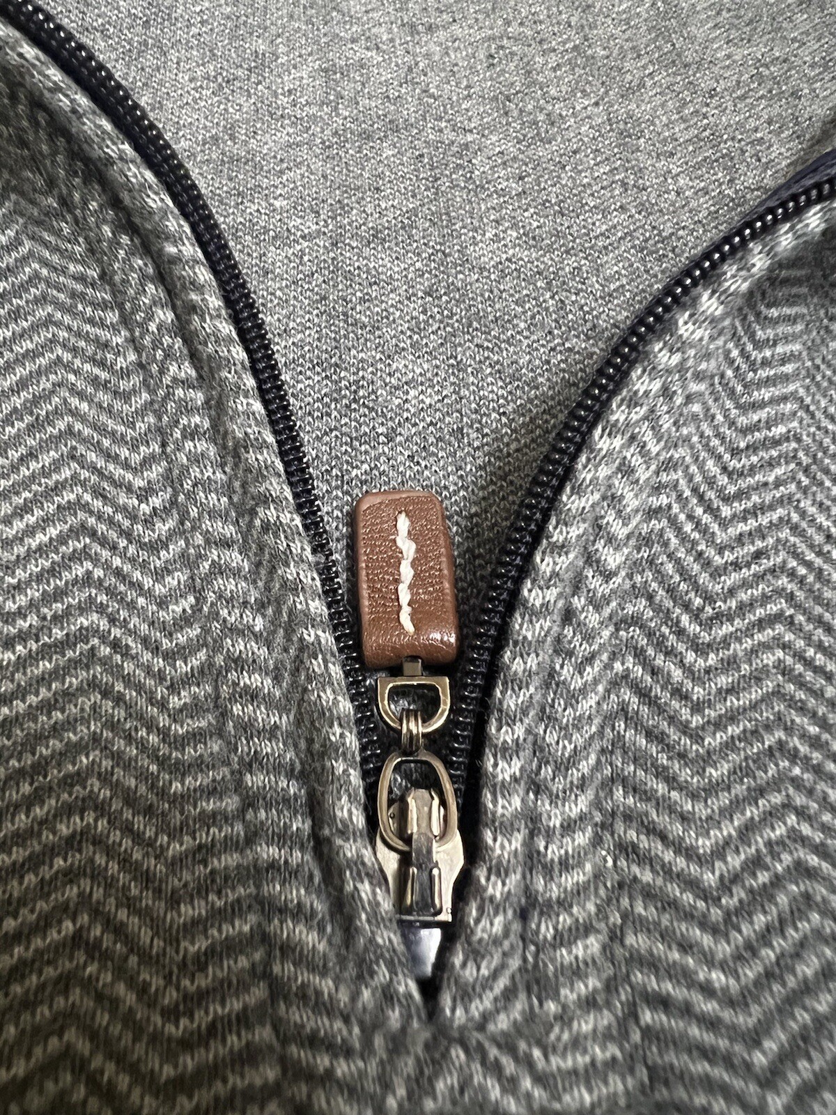 Peter Millar Pullover Mens Medium Gray / Black Ha… - image 6