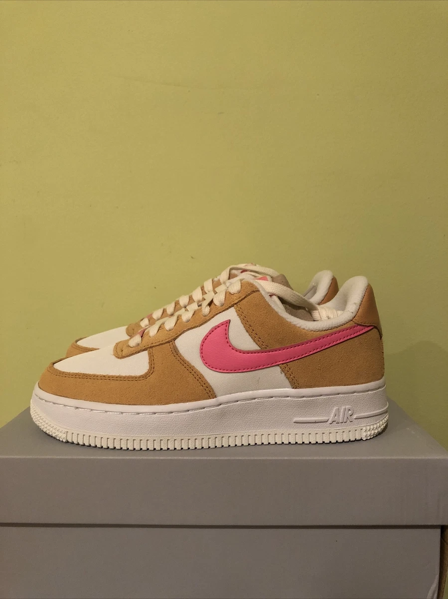 Pink and tan hotsell air force ones