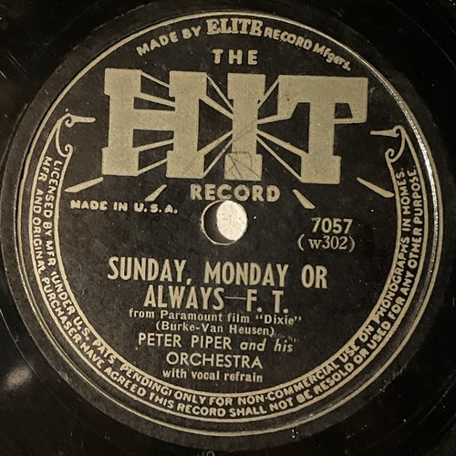 10" 78 RPM-Peter Piper-If You Please/Sunday Monday Always/HIT 7057