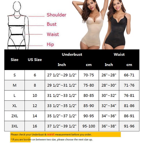 Fajas Underbust Cincher Full Body Shapewear Bodysuit Waist Trainer Shaper Corset - Picture 2 of 14