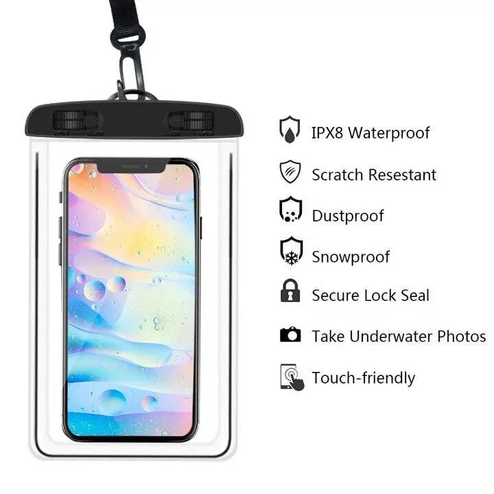Funda impermeable para teléfono, funda impermeable para bajo del agua Gezaya Foto 3 de 4
