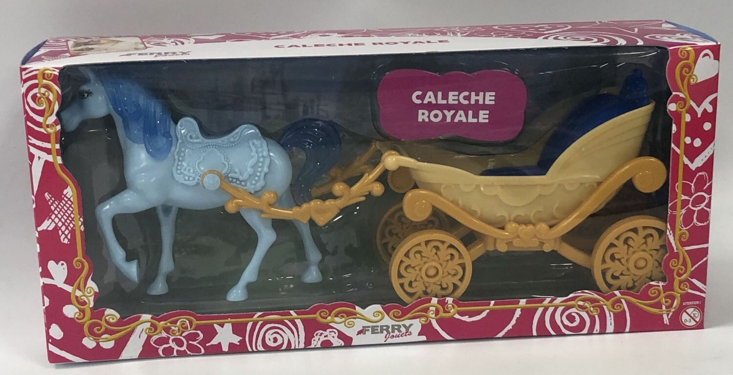 Caleche Royale Ferry Jouets landau miniature en bois pour poupon et poupée
