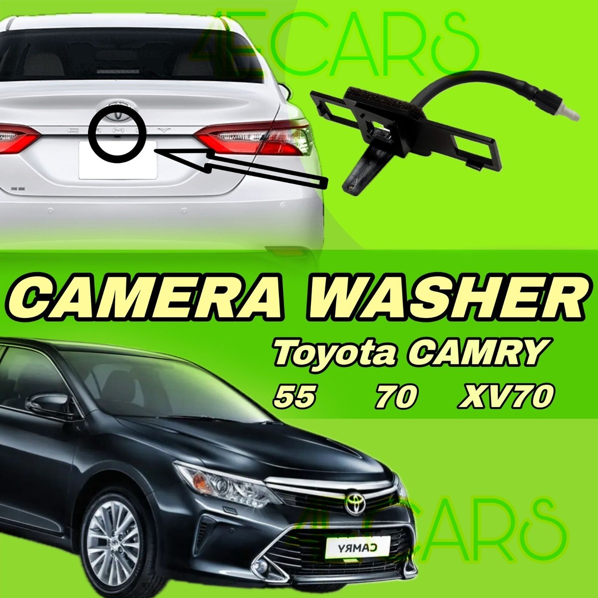 Rear View Camera Cleaner Washer Kit for Toyota CAMRY XV70 55 70 | eBay
