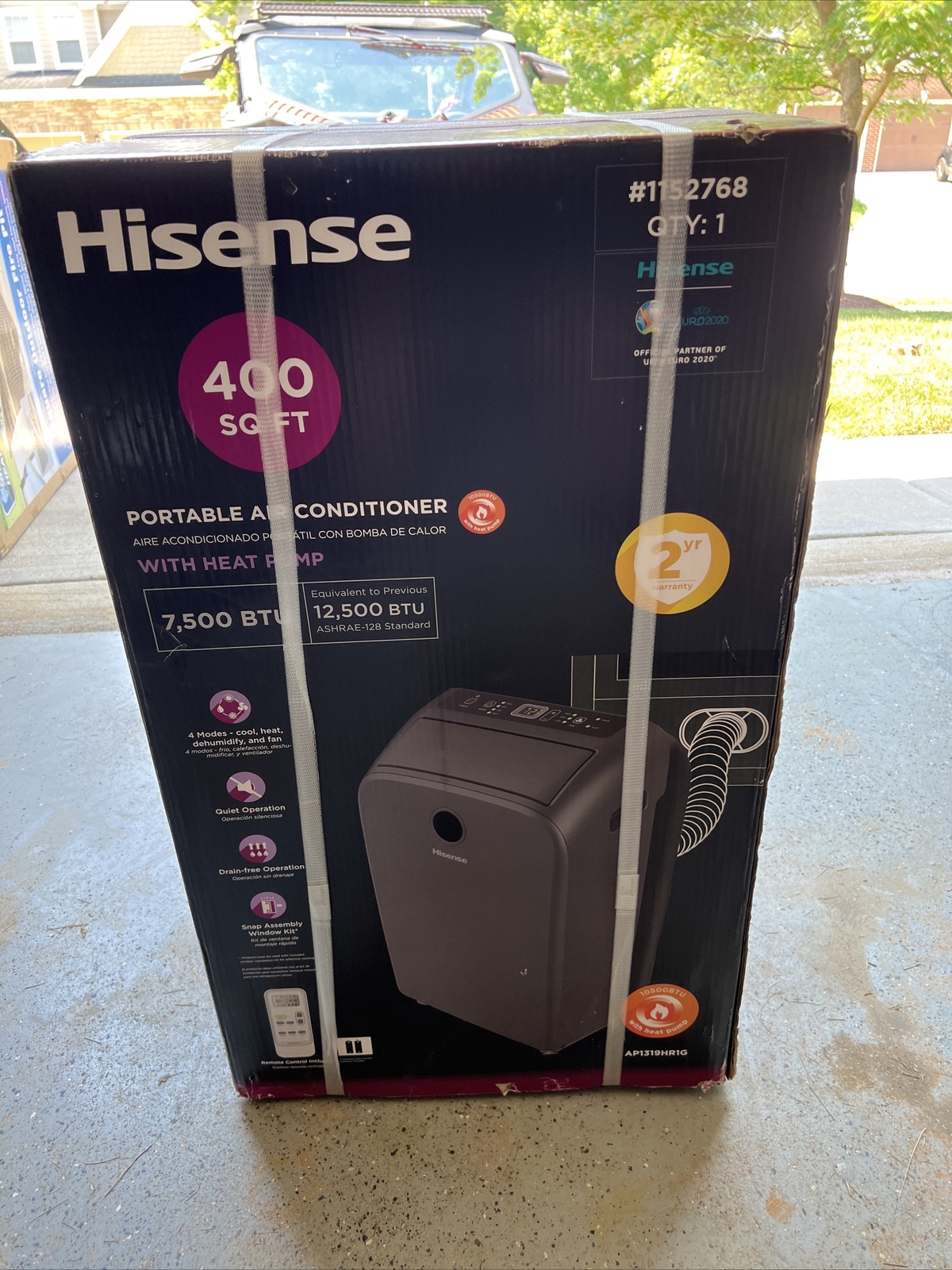 Hisense AP1319HR1G 10 500 BTU Portable 