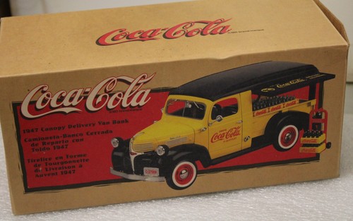 1998- Coca-Cola Coke 1947 Dodge Canopy Delivery Van Bank #27009 1/25 - Picture 2 of 6