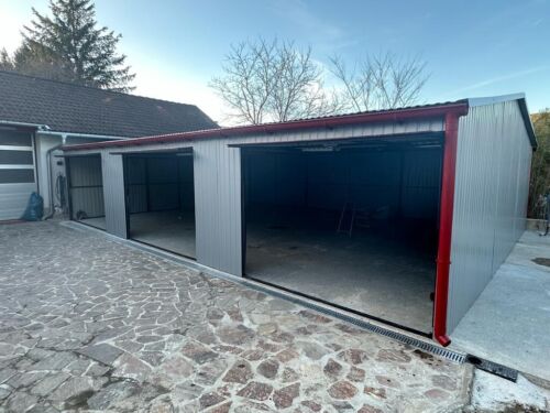 NEU! Blechgarage 7x11x3m Werkstatt Reihengarage Industriehalle Blechhalle Lager - Bild 11 von 22