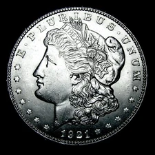 1921-D Morgan Dollar Silver ---- Gem BU Coin ---- #175Q