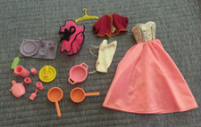 Barbie Assorted Plates Cups Glasses Pots Pitcher 2 Barbie Outfits 2 Unbranded