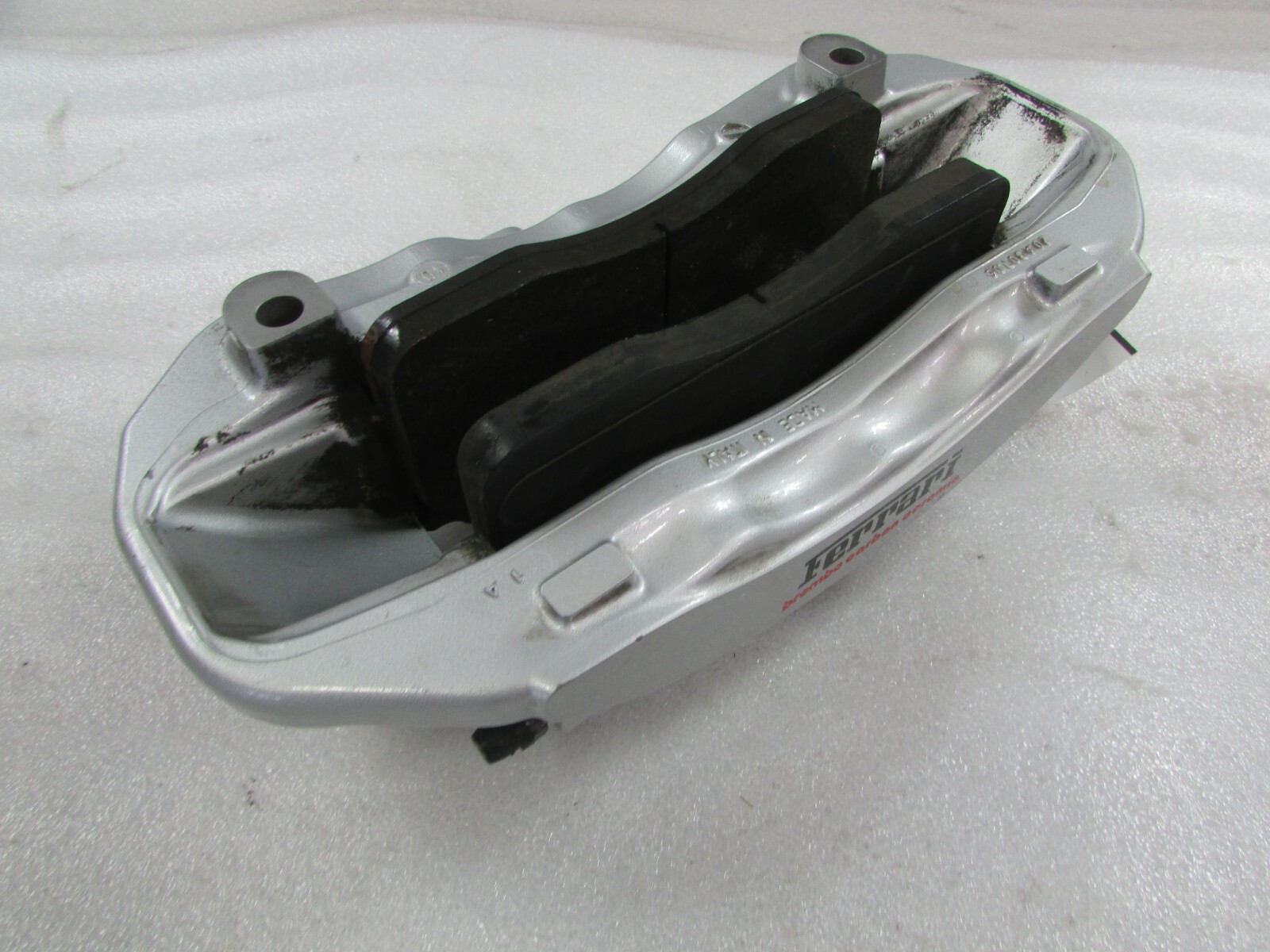 Ferrari California, RH, Right Front CCM Brake Caliper, Silver, Used, P/N 251517