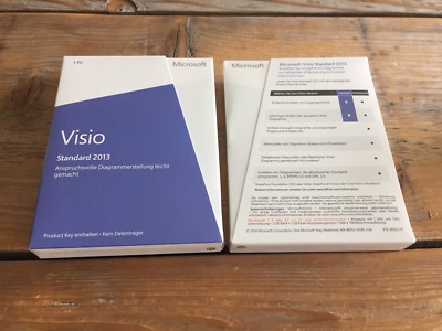 Microsoft Visio Standard 2013, Deutsche Vollversion PKC mit MwSt-Rechnung