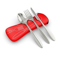 3 Piece Stainless Steel (knife Fork Spoon) Lightweight Travel / Ca... -brand 3 Piece Stainless Steel (knife Fork Spoon) Lightweight Travel / Ca... -brand