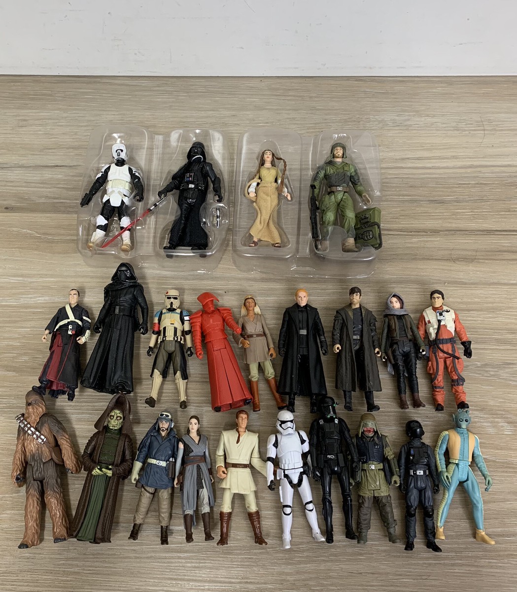 Star Wars 23 Action Figure Lot Kenner Hasbro Vintage 90s & 2000s