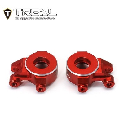 TREAL X003KIKGPJ Front Steering Knuckles Set L&R Upgrades (Red) for Traxxas T...