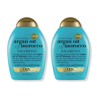 OGX Renewing + Argan Oil of Morocco Shampoo, 13 fl oz (Pack of 2)