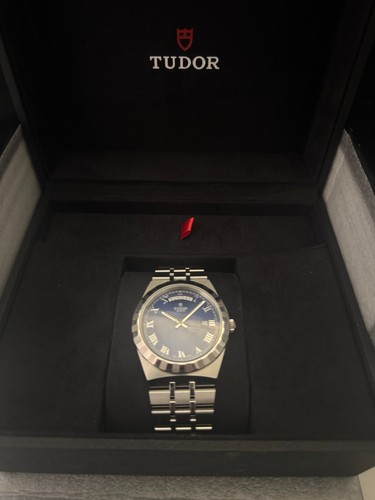 Tudor Royal 41mm Blue Dial Automatic Luxury Watch Excellent 28600 US Seller - Picture 2 of 13