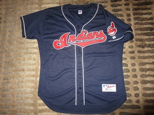 indians blue world series jersey