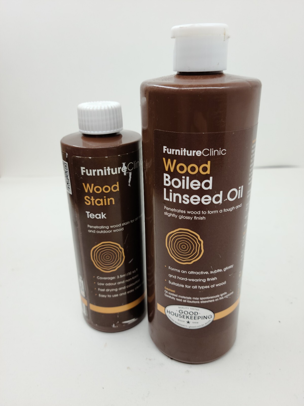 Two In One! Furniture Clinic Linseed Oil for Wood Furniture 500ml and