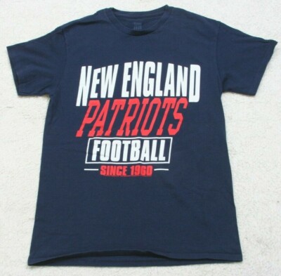 Junk Food Blue Patriots Graphic Short Sleeve T-Shirt Top Small
