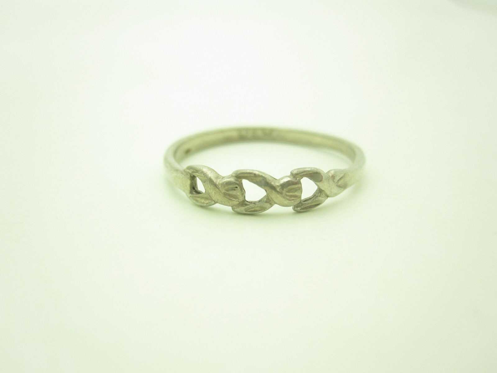 Sterling Silver Interlocking Links Rope Pattern B… - image 1