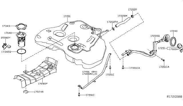 Conjunto de tanque de combustible para Nissan MAXIMA 2016 Thru 31/12/15 OEM envío gratuito Foto 2 de 4