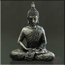 Figur Statue Buddha Dekofigur Feng Shui Thailand Meditation Thai Kunstharz