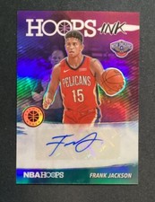 2019-20 NBA Hoops Premium Stock Hoops Ink Frank Jackson #HI-FJA Auto Prizm