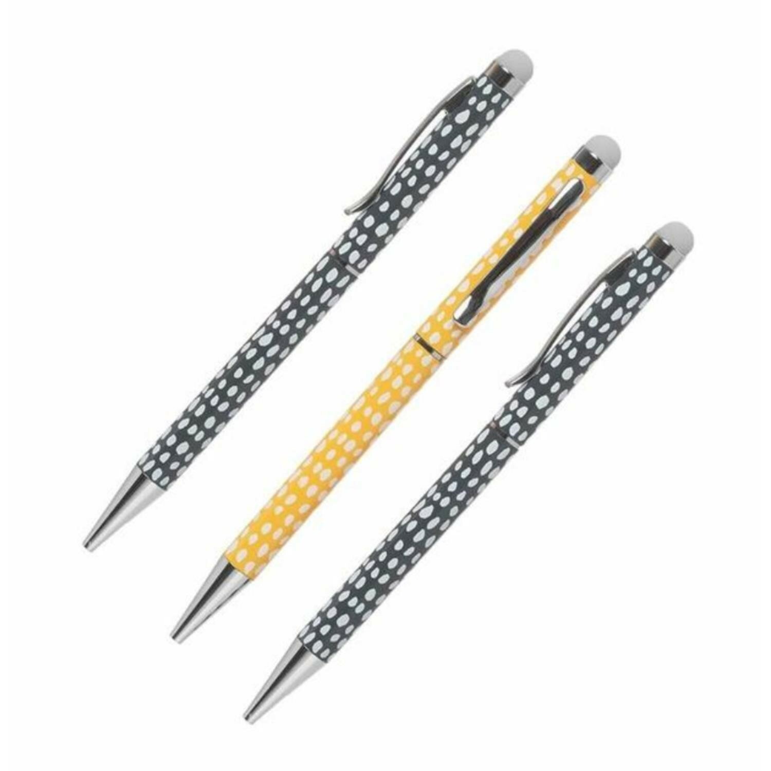 WHSmith La Moda Ballpoint Pen Set With Touch Screen Stylus Pack Of 3 eBay