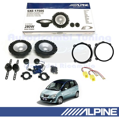 ALPINE SXE1750S Vorderlautsprecher Für LANCIA MUSA Von 2004 Bis 2012