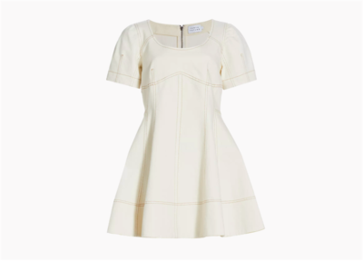 NWT Tanya Taylor Chalk Mia Denim A-Line Dress Size US 0 $465 | eBay