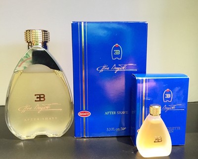 Ettore Bugatti After Shave 3.3 oz / 100 ml + Miniature Bottle Edt   New In Box