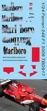1/24 Decals for Ferrari 248 F1 2006 Schumacher Felipe Massa TBD917