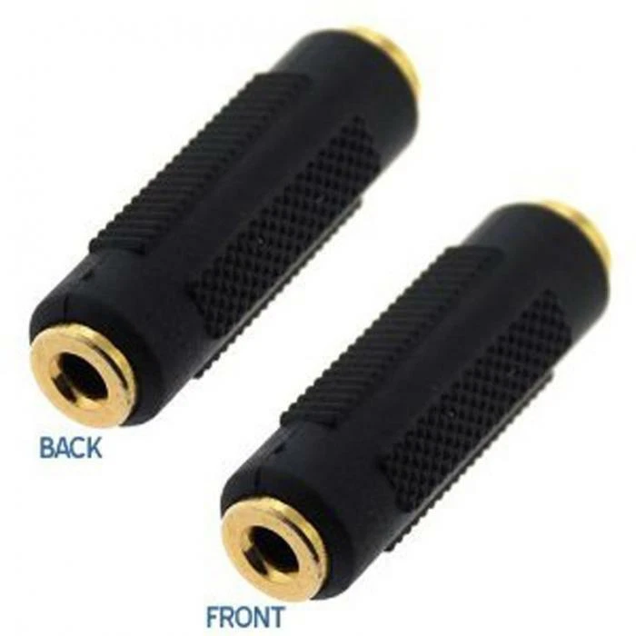 3.5mm Female to Female Stereo Audio Jack Coupler Connector Joiner Gold Plated AU - Image 2 of 4