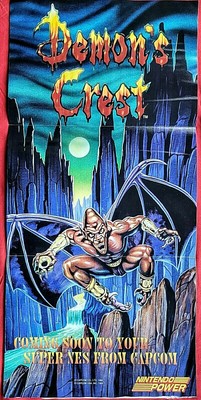 RARE 1994 DEMONS CREST Gargoyles Quest Super Nintendo Capcom Video