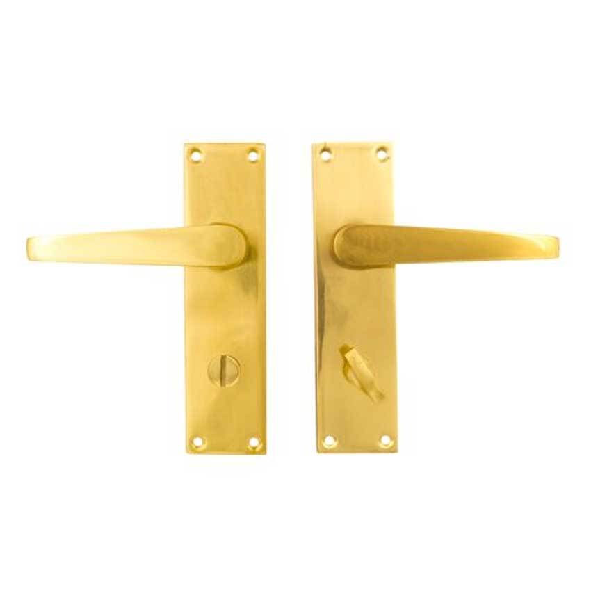 TSS Victorian Straight Lever Bathroom Brass (TSSVICLBATHB)
