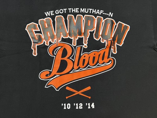 San Francisco Giants MLB Baseball Tee Black Large Champ Shirt by Bay Area Swag - Picture 2 of 3