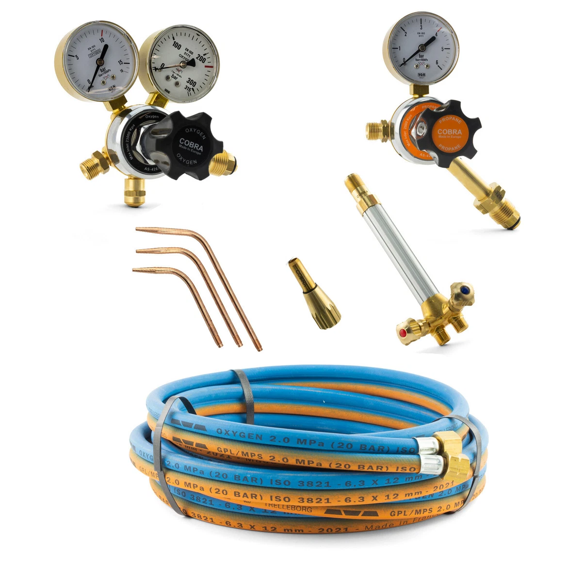 COBRA Oxygen and LPG Gas Brazing Welding Kit Oxy LPG Set