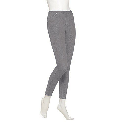 NEW Denim Leggings • Gray • June Daisy by HUE • Stretch Jean